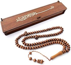 Resim İsme Özel Ahşap Kutusunda 99 ' lu Yeşil Zikir Tesbihi Tespih 