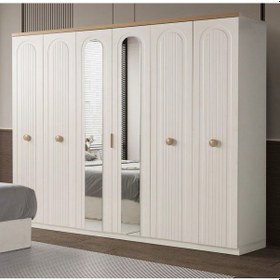 Resim Seren Mdf Membran 6 Kapaklı Gardırop Dolap 