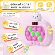Resim Ergonomik Basınçlı Oyun Konsolu, Hızlı Basma Gelişimsel Oyuncak, Rastgele Renkli Işıklar, Patlatma Fidget Duyusal Oyuncak, Plastik, Noel Cadılar Bayramı Hediyesi, El-Göz Koordinasyonu, Tepki Yeteneği, Eğlenceli Oyun Modları 
