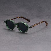 Resim Retro Oval Siyah Çerçeve Gözlükler, Üniseks Tam Çerçeveli - Dans Partileri ve Fotoğrafçılık İçin Uygun Çok Renkte Mevcut 