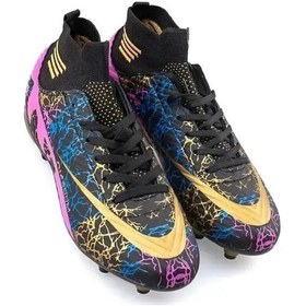 Resim Garantili Bilekli Çoraplı Krampon Halı Saha 40-41-42-43-44 Numara Siyah 