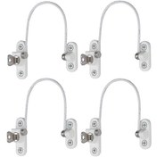 Resim Beyaz 4 Adet Pencere Kısıtlayıcı Kilitleri Pencere Kısıtlayıcıları Bebek Güvenlik Pencere Kilitleri Pencere Kilitleri Kapı Kilitleri A Beyaz 