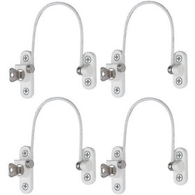 Resim Beyaz 4 Adet Pencere Kısıtlayıcı Kilitleri Pencere Kısıtlayıcıları Bebek Güvenlik Pencere Kilitleri Pencere Kilitleri Kapı Kilitleri A Beyaz 