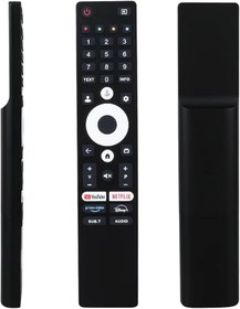 Resim STRONG Fobem PROFİLO ONVO Nordmende Google Tv Netflix Youtube Prime Disney+ Tuşlu Lcd Tv Kumandası ile Uyumlu Google Smart Tv Kumandası Mikrofonlu Ses Komutlu 