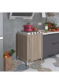 Resim Kenzlife ocak dolabı hoşseda crd 85*60*56 hazır mutfak klasik set üstü ocak için arkalıksız 