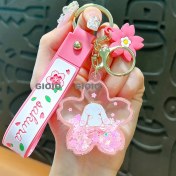 Resim Silver1 Yeni Sevimli Çizgi Film Işıklı Işık Kulomi Büyük Kulak Köpek Hediye Kutusu Anahtarlık Araba Okul Çantası Dıy Kolye Hediye (Yurt Dışından) 