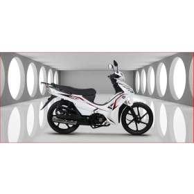 Resim KUBA Kuba Ege 50 Cub Beyaz Elektrikli Motosiklet 100 kg Taşıma Kapasitesi ile Şehir İçi Kullanım 