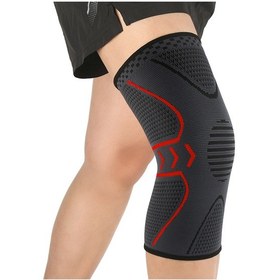 Resim Neevoyu Spor Dizlik - Koşu, Fitness Ve Yürüyüş İçin Ağrı Giderici Diz Destek Korsesi Kırmızı 