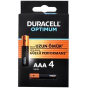 Resim Duracell Optimum AAA İnce Kalem Pil 4lü 