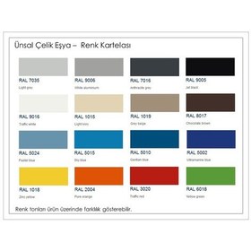 Resim Dört Kapılı Soyunma Dolabı Açık Gri (Yarım Boy Kapılı) 