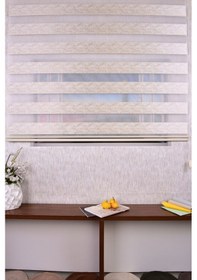 Resim Gold Düz Etek Dilimsiz Ds 11802 V4 Zebra Stor Güneşlik Perde 