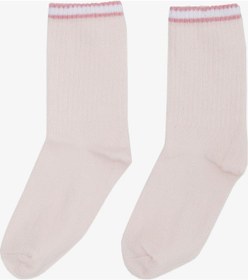 Resim Artı Kız Çocuk Soket Çorap Çizgili 7-14 Yaş, Pembe-pembe Pembe 