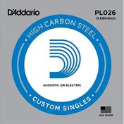 Resim D'Addario PL026 Tek Elektro Gitar Teli (26) 