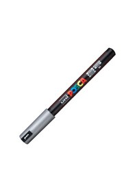 Resim Uni Posca Pc-1Mr Boyama Markörü 0.7Mm Silver 
