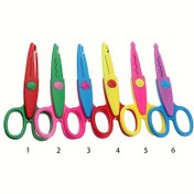 Resim 6 Adet Premium PP Plastik Dalgalı Kenarlı Sanat Makası - El İşleri, Kağıt Projeleri & DIY Süslemeleri İçin İdeal - El Sanatçıları & Hobiler İçin Güvenli Sanat Makası Kağıt Kesiciler 