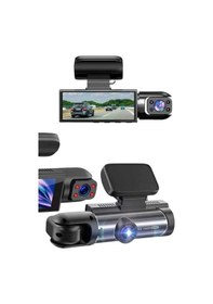 Resim Araç Kamerası Black Box Çift Kameralı Ekranlı Full Hd Sürüş Kamerası 