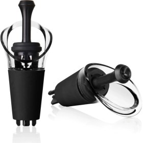 Resim Vacu Vin Şarap Vakum Seti (1 Pompa + 2 Damlalıklı Tıpa) 