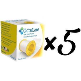 Resim Octacare Octamed Ipek Tıbbi Flaster 5m*5cm 5li 