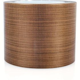 Resim BOMEI PACK Yüksek Sıcaklık PTFE Kaplamalı Fiberglas Kumaş Bant (5.08cm x 10.06metre) - İzolasyon, Isıyla Bağlanan Cam Bezi Yüzeyli ve Arka Katmanlı Vakum Makineleri için, Çekiçleme Sealerleri Plastik Ahşap Cam Metal Ambalaj Sublimasyon Termal İzolasyon Uygulamaları İdeal Dayanıklı Mühürleme kullanımına uygun Kahverengi/Bej PTFE Band 