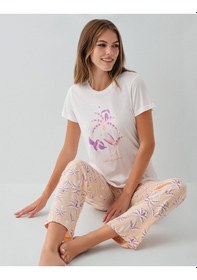 Resim Rolypoly Kadın Beyaz Pijama Takım Beyaz 