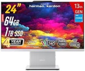 Resim LENOVO ICAIO 24IRH9 Intel Core i5-13420H 64GB 1TB SSD 23.8 FHD IPS FreeDos Beyaz All in One Bilgisayar 