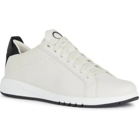 Resim Geox Erkek Beyaz U Aerantis A - Tumb Bağcıklı Deri Sneaker U357FA00046C0404 
