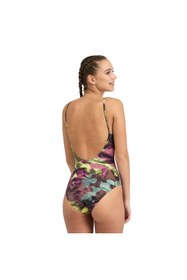 Resim Arena Swimsuit U Back Allover Kadın Kırmızı Yüzücü Mayosu 005950400 