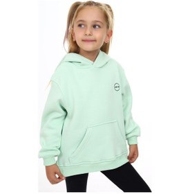 Resim Toontoy Kız Çocuk Nakışlı Sweatshirt Açık Mint Yeşili Mint 