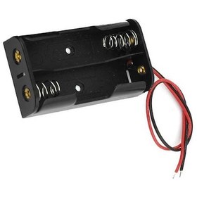 Resim Ceysanticaret Ikili 2'Li Ince Pil Yuvası Kutusu Aaa Yan Yana Açık Kablolu 