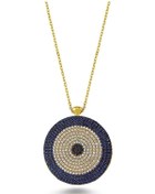 Resim Zirkon Taşlı Nazar Boncuğu Kolye (498587402) 