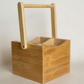 Resim Root Bambu Kare 4 Bölmeli Organizer 5417 