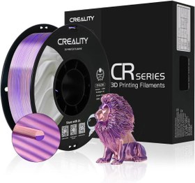 Resim Creality CR-SILK PLA Filament CR-Silk Pembe Mor Çift Renk 1.75mm 1kg Standart 