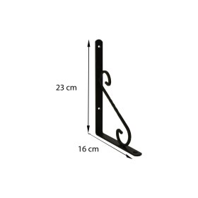 Resim Ferforje Raf Altı No:3 Siyah 
