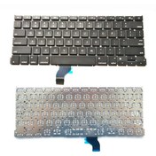 Resim Macbook Uyumlu Pro 13inch Retina A1502 2014 Klavye - İngilizce Siyah - Küçük Enter 