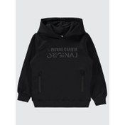 Resim Pierre Cardin Erkek Sweatshirt 6-9 Yaş Siyah 