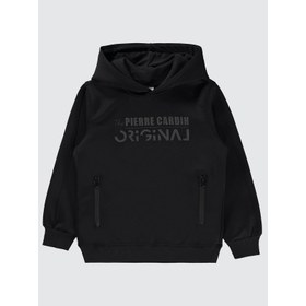 Resim Pierre Cardin Erkek Sweatshirt 6-9 Yaş Siyah 