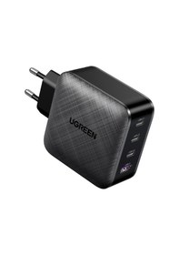 Resim Ugreen 65w Şarj Cihazı Type-c 3xusb-c, 1xusb-a, Siyah, 70774 