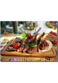 Resim Pirzola Izgara Kanvas Tablo Ym-1052 