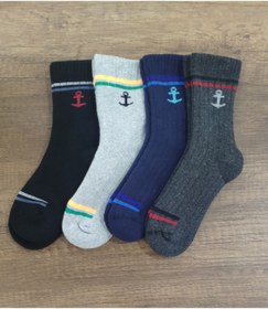 Resim Leement socks Çocuk 4 Çift Kalın Havlu Termal Çorap Burun Dikişsiz Premium Seri 