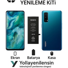 Resim Oppo Find X2 Kiti Ekran + Batarya + Arka Kasa e Eş Değer Kalite Parçalar 