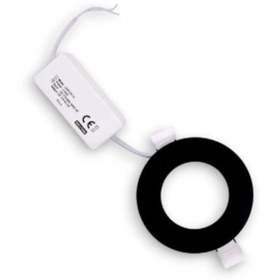 Resim Eco Sıva Altı Siyah Spot Panel Led 3 Watt Beyaz Işık 6500 K Diğer 