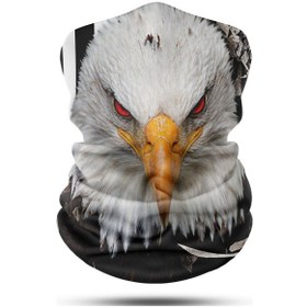 Resim Dair Kartal Desenli Boyunluk Bandana Outdoor Balaklava Yüz Maskesi Kafa Bandı 