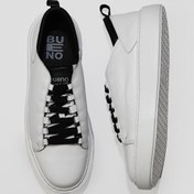 Resim Bueno Shoes Beyaz Siyah Deri Erkek Spor Ayakkabı 01mu10400 