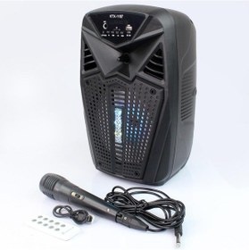 Resim Ktx-1187 Radyolu Kumanda Ve Mikrofonlu Şarjlı Bluetooth Hoparlör 