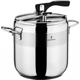 Resim Sofram Soft 24 cm 7Lt Düdüklü Tencere Gümüş 