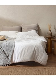 Resim Madame Coco Marla Müslin Tek Kişilik %100 Pamuk Lastikli Nevresim Takımı - Ekru 8684427194096 Ekru 