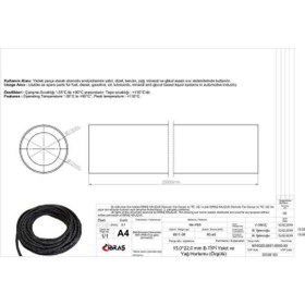 Resim IBRAS 15.0mm X 22.0mm Unıversal Yakıt Hortumu ( Makarasız ) B Tıpı 25 Mt 