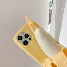 Resim Muz Şekilli Koruyucu Telefon Kılıfı IPhone Için Uygun 