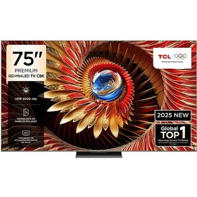 Resim Tcl 75C8K 75" 189 Ekran Uydu Alıcılı Smart 4K QD-Mini Led Google Tv 