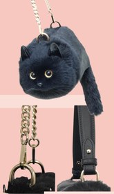 Resim Meanyou Peluş Kedi Çanta - Siyam / L 